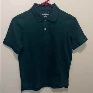 Lands' End Forest Green Polo Shirt NWOT
